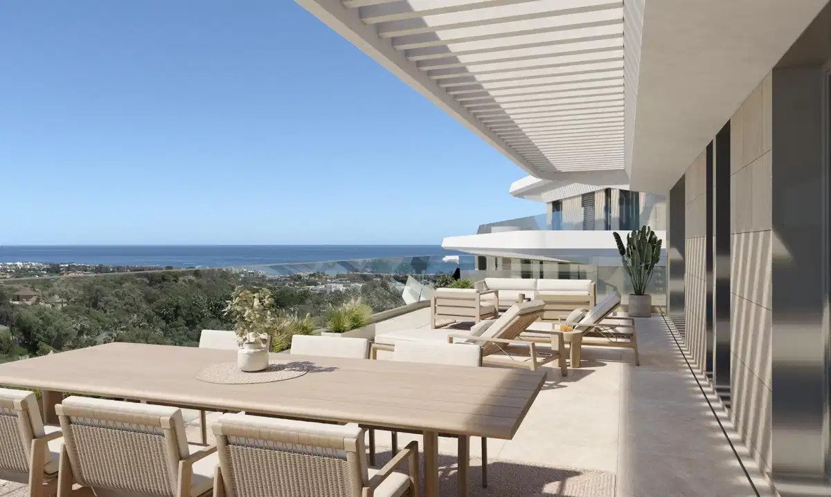 2-Zimmer, 2-Bad-Penthouse mit Meerblick und außergewöhnlichen Annehmlichkeiten in Selwo, Estepona