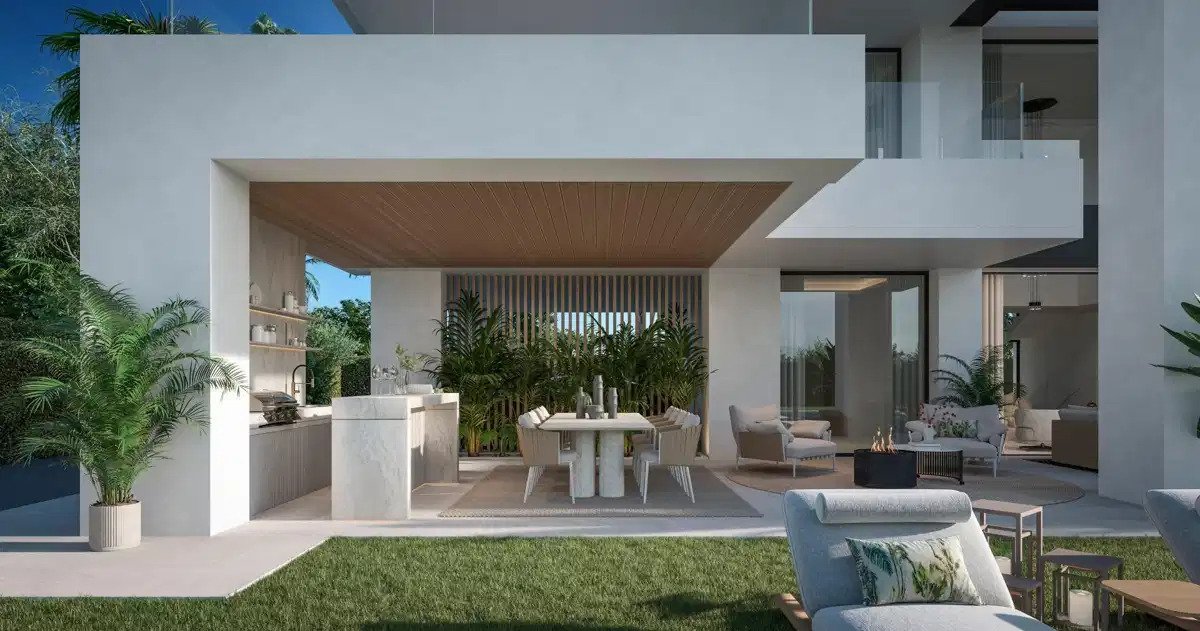 4-Schlafzimmer, 4-Badezimmer Luxusvillen mit Meerblick in Bel Air, Estepona