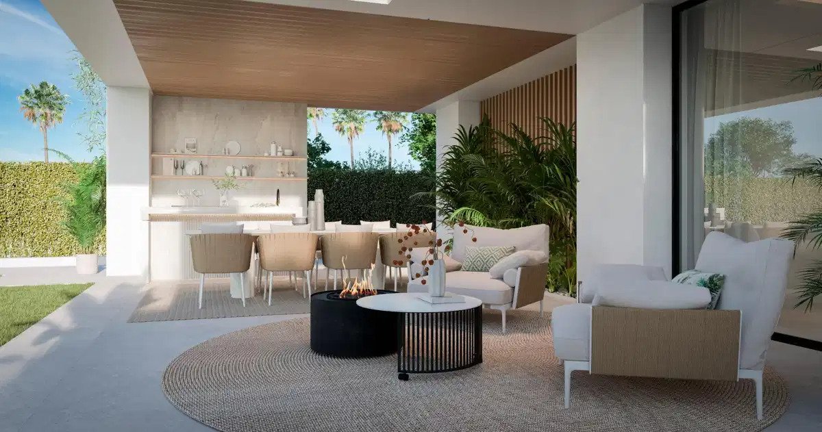 4-Schlafzimmer, 4-Badezimmer Luxusvillen mit Meerblick in Bel Air, Estepona