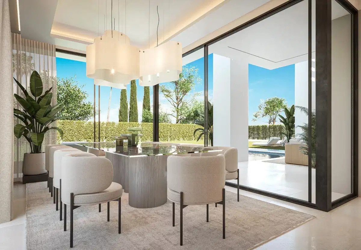 4-Schlafzimmer, 4-Badezimmer Luxusvillen mit Meerblick in Bel Air, Estepona
