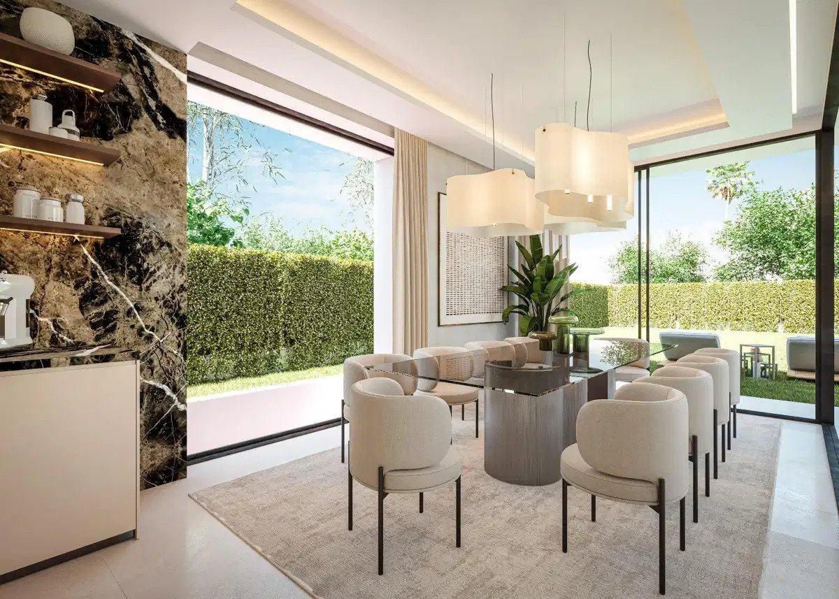 4-Schlafzimmer, 4-Badezimmer Luxusvillen mit Meerblick in Bel Air, Estepona