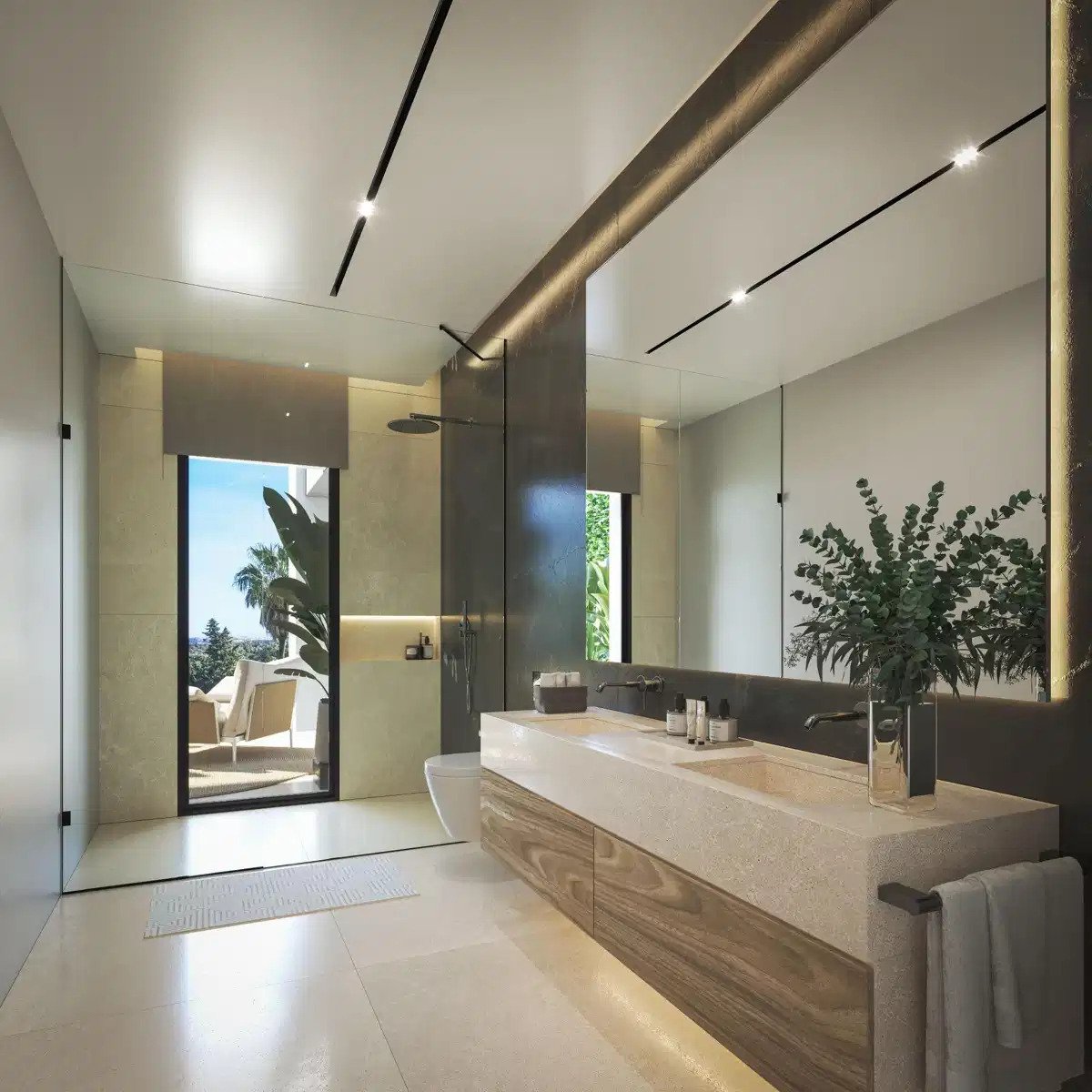 4-Schlafzimmer, 4-Badezimmer Luxusvillen mit Meerblick in Bel Air, Estepona