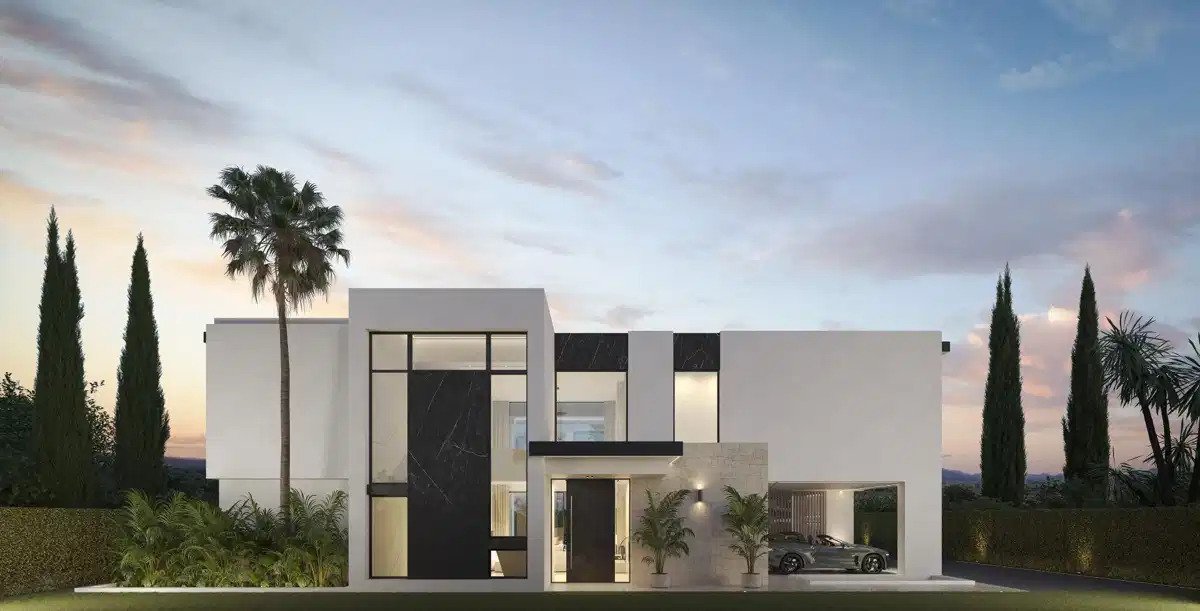 4-Schlafzimmer, 4-Badezimmer Luxusvillen mit Meerblick in Bel Air, Estepona