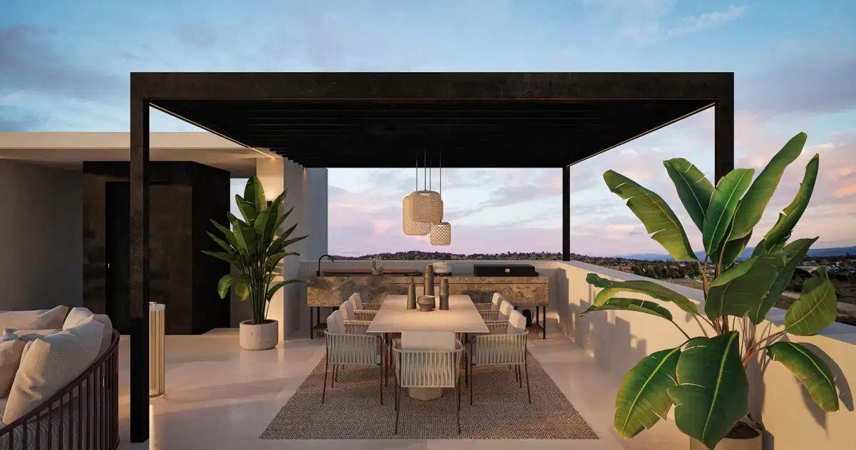 4-Schlafzimmer, 4-Badezimmer Luxusvillen mit Meerblick in Bel Air, Estepona