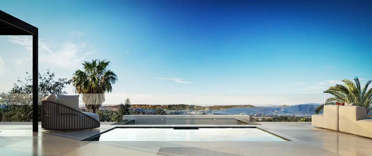4-Schlafzimmer, 4-Badezimmer Luxusvillen mit Meerblick in Bel Air, Estepona