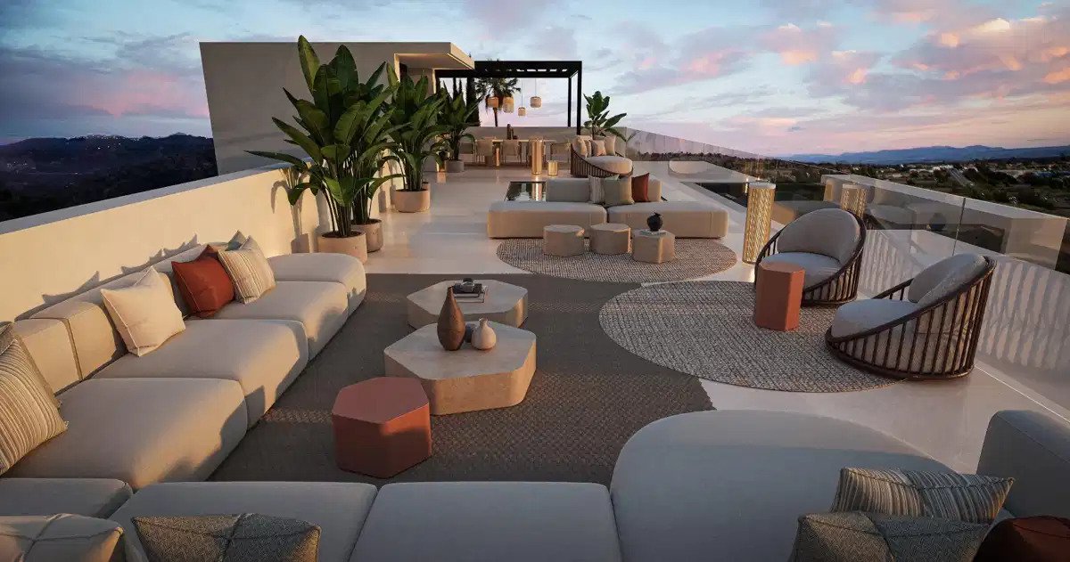 4-Schlafzimmer, 4-Badezimmer Luxusvillen mit Meerblick in Bel Air, Estepona