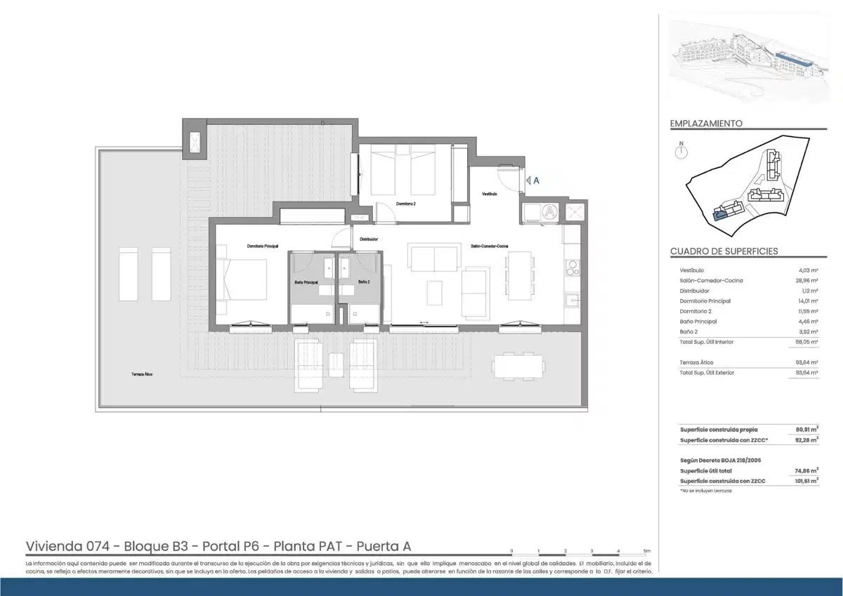 2-Zimmer, 2-Bad Penthouse mit Meer- und Bergblick in Mijas Costa