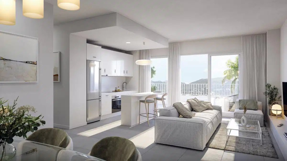 2-Zimmer, 2-Bad Penthouse mit Meer- und Bergblick in Fuengirola
