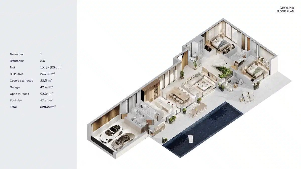 5-Schlafzimmer, 5-Badezimmer Luxusvillen in Bel-Air, Marbella – Modernes mediterranes Leben