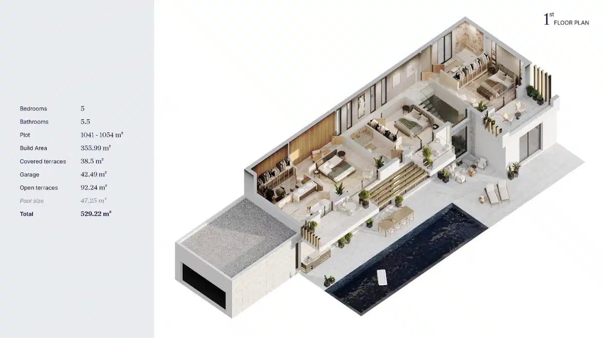 5-Schlafzimmer, 5-Badezimmer Luxusvillen in Bel-Air, Marbella – Modernes mediterranes Leben