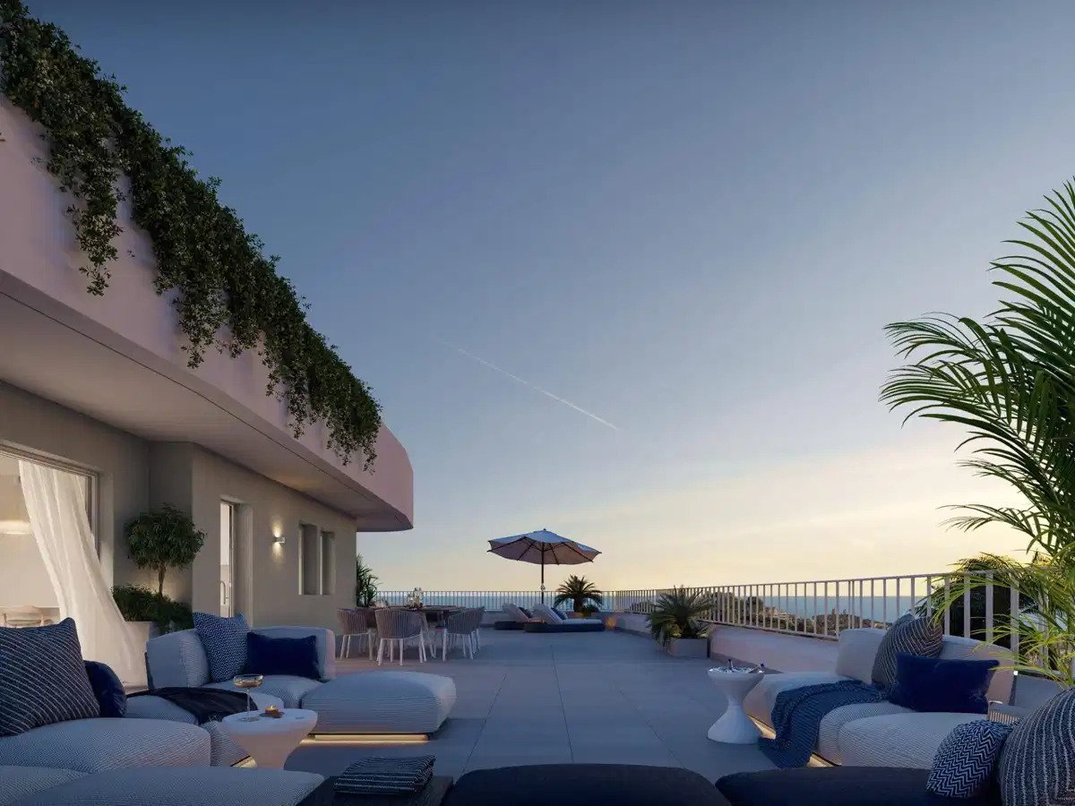 2-Zimmer, 2-Bad-Wohnung mit Terrasse und Meer- oder Bergblick in Fuengirola