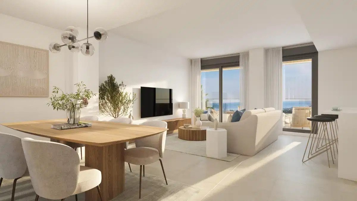 2-Zimmer, 2-Bad Wohnung mit Panoramablick auf das Meer in Selwo, Estepona