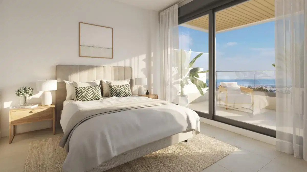 2-Zimmer, 2-Bad Wohnung mit Panoramablick auf das Meer in Selwo, Estepona
