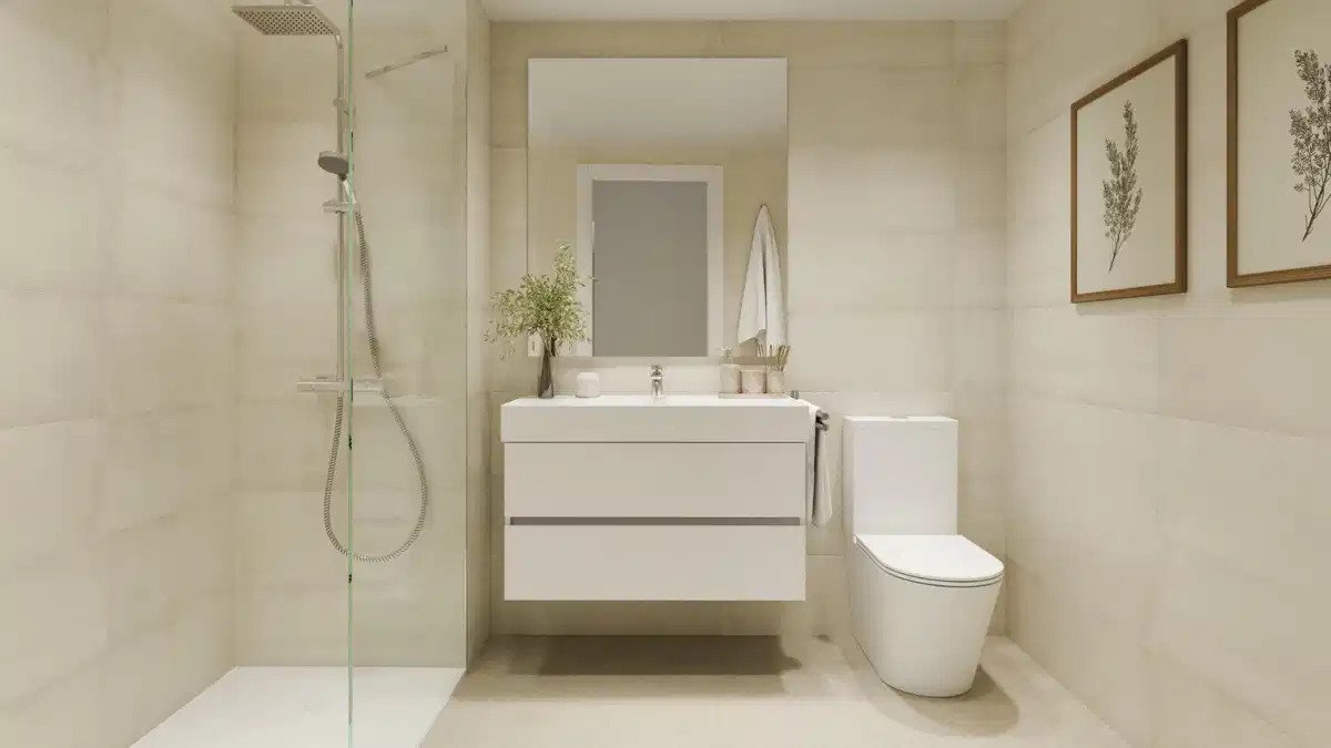 2-Zimmer, 2-Bad Wohnung mit Panoramablick auf das Meer in Selwo, Estepona
