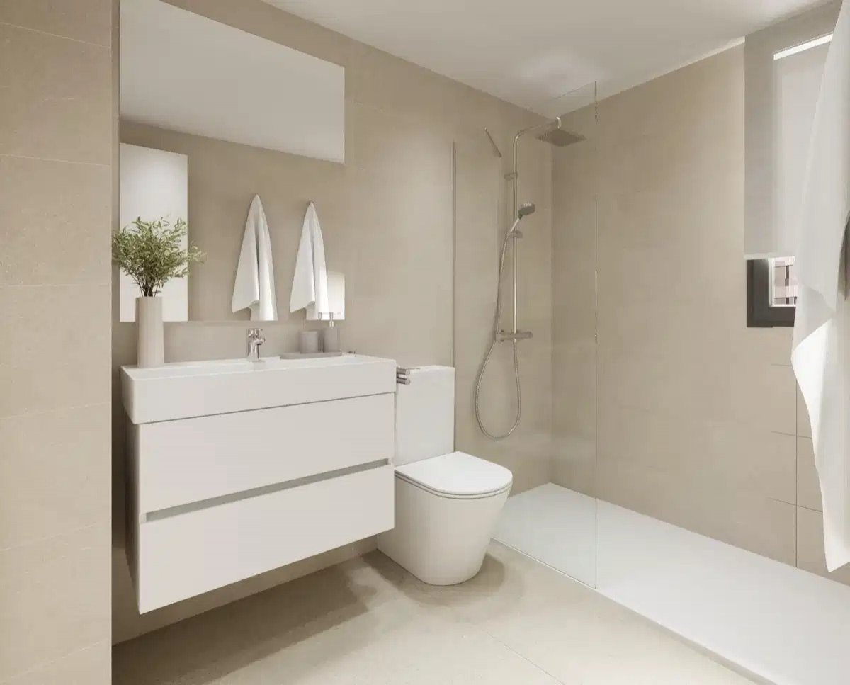 2-Zimmer, 2-Bad Wohnung mit Panoramablick auf das Meer in Selwo, Estepona