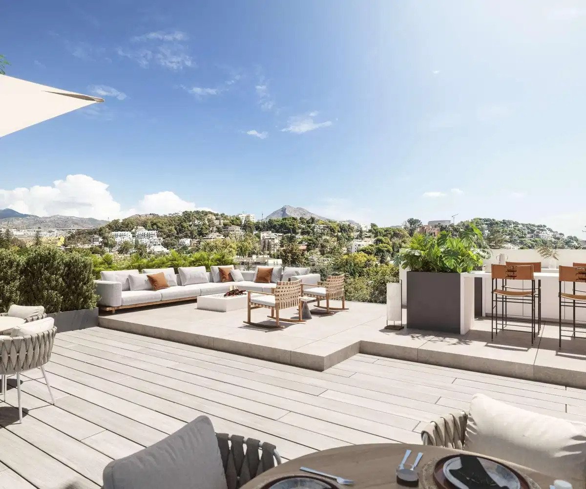 2-Zimmer, 2-Bad Penthouse mit Panoramablick in El Limonar, Malaga