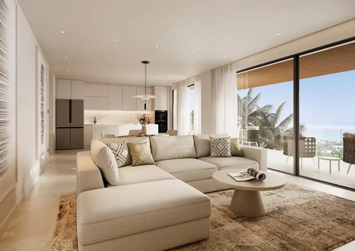 3-Zimmer, 2-Bad Luxuswohnung mit Panoramablick auf das Meer in Buenavista, Mijas