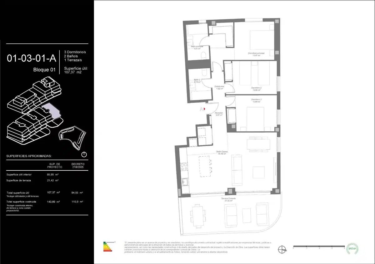 3-Zimmer, 2-Bad-Wohnung mit Panoramablick und Resort-ähnlichen Annehmlichkeiten in Mijas Costa