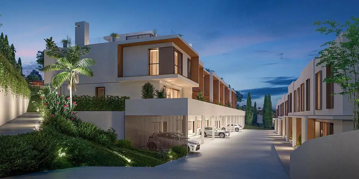 4-Zimmer, 2-Bad Modernes Stadthaus mit Meerblick in La Cala de Mijas