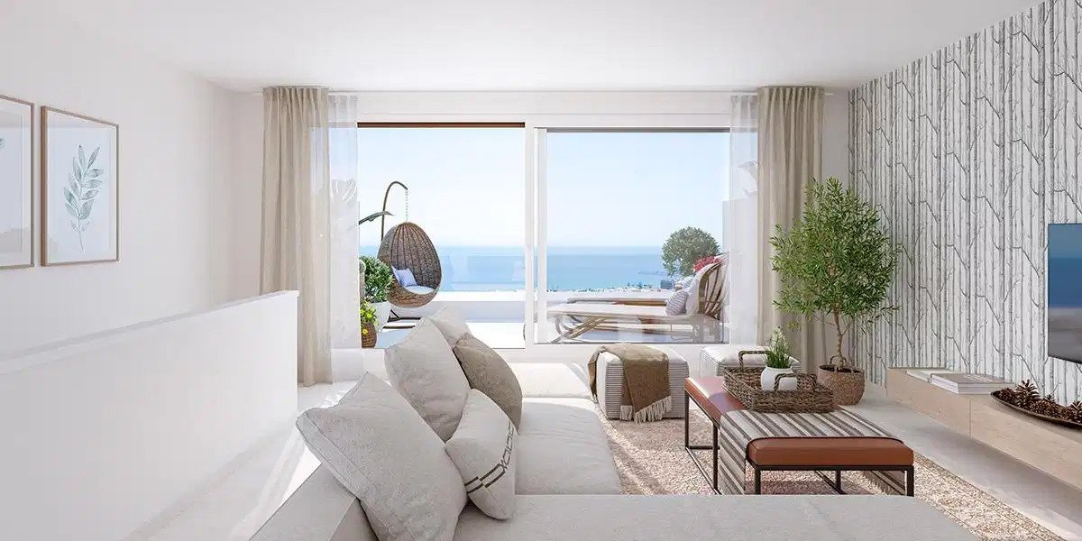 4-Zimmer, 2-Bad Modernes Stadthaus mit Meerblick in La Cala de Mijas
