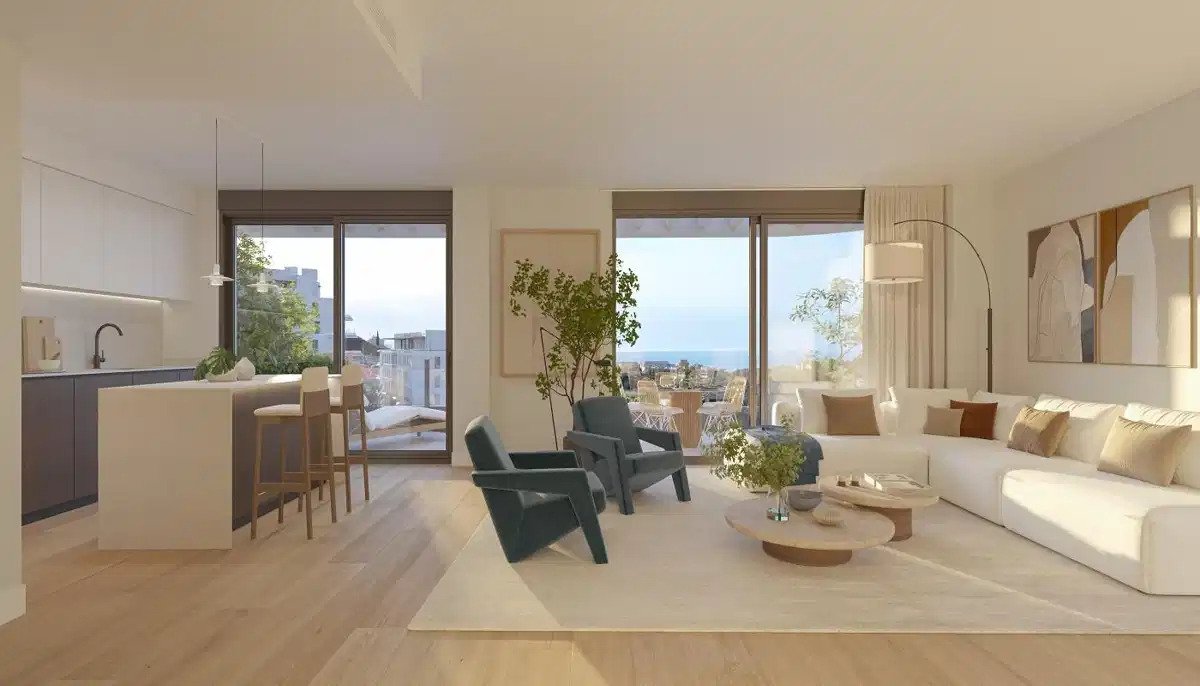 3-Zimmer, 2-Bad Wohnung im Erdgeschoss mit privatem Garten in Mijas Costa