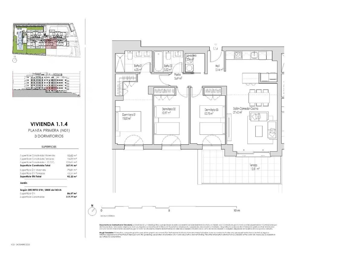 3-Zimmer, 2-Bad Modern Apartments mit Dachterrassen-Annehmlichkeiten in Las Mesas Estepona