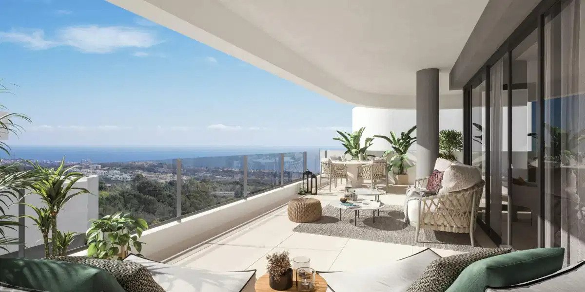 2-Zimmer, 2-Bad modernes Apartment in Marbella mit großzügigen Terrassen und hochwertigen Annehmlichkeiten