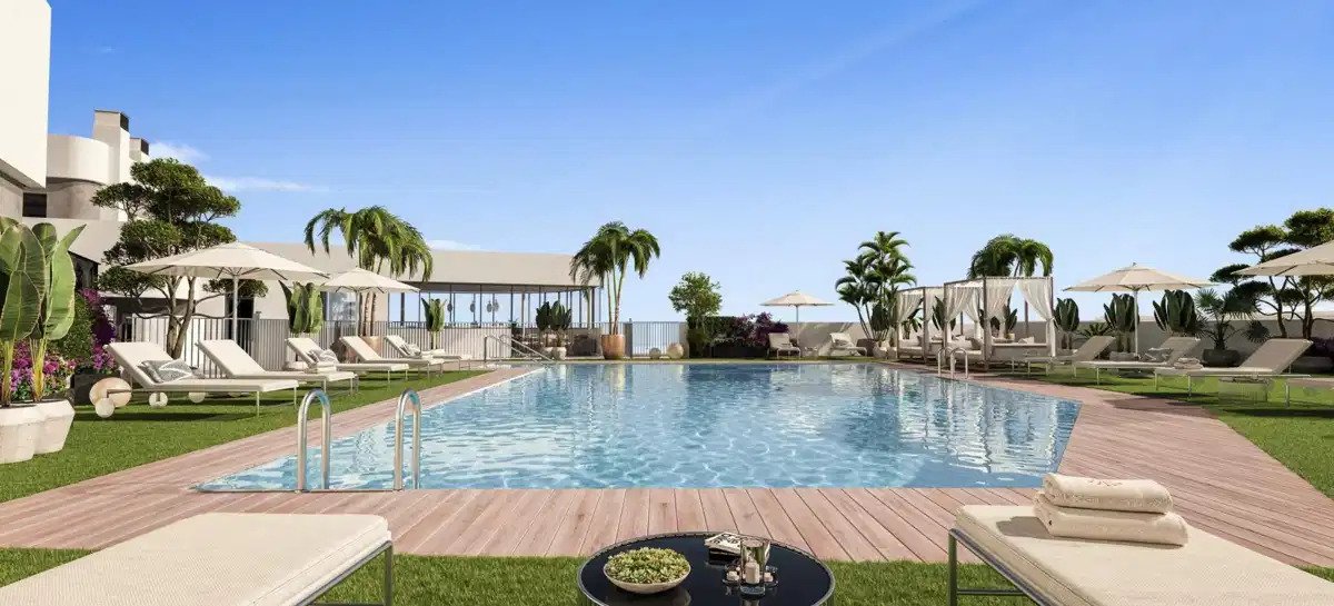 2-Zimmer, 2-Bad modernes Apartment in Marbella mit großzügigen Terrassen und hochwertigen Annehmlichkeiten
