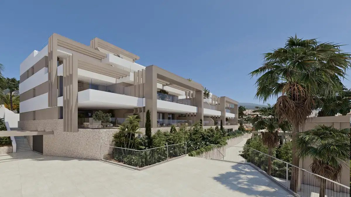 2-Zimmer, 2-Bad-Wohnung mit Panoramablick auf das Meer und Resort-Annehmlichkeiten in Estepona