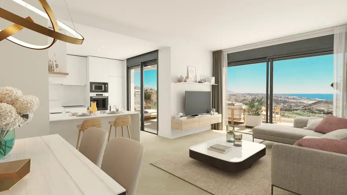 3-Zimmer, 2-Bad Erdgeschosswohnung mit großzügigen Terrassen und Panoramablick in Calanova Golf, Mijas