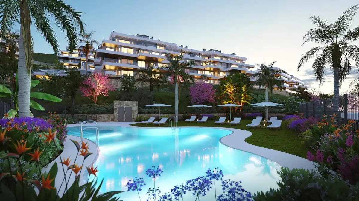 3-Zimmer, 2-Bad Erdgeschosswohnung mit großzügigen Terrassen und Panoramablick in Calanova Golf, Mijas