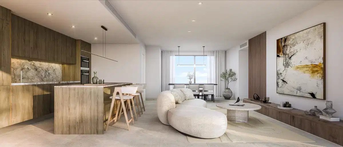 3-Zimmer, 2-Bad-Wohnung mit Panoramablick auf das Meer und Annehmlichkeiten im Resort-Stil in El Higuerón