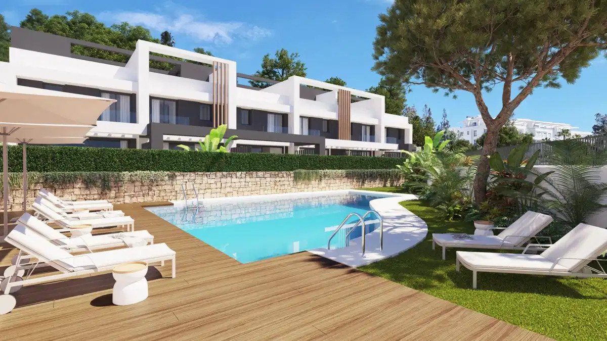 3-Zimmer, 2-Bad Contemporary-Reihenhaus mit Dach-Solarium in El Chaparral Mijas