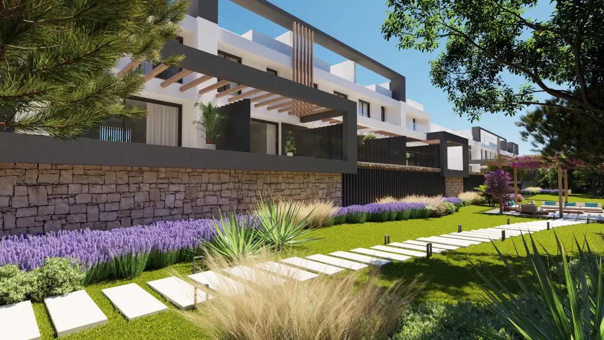 3-Zimmer, 2-Bad Contemporary-Reihenhaus mit Dach-Solarium in El Chaparral Mijas