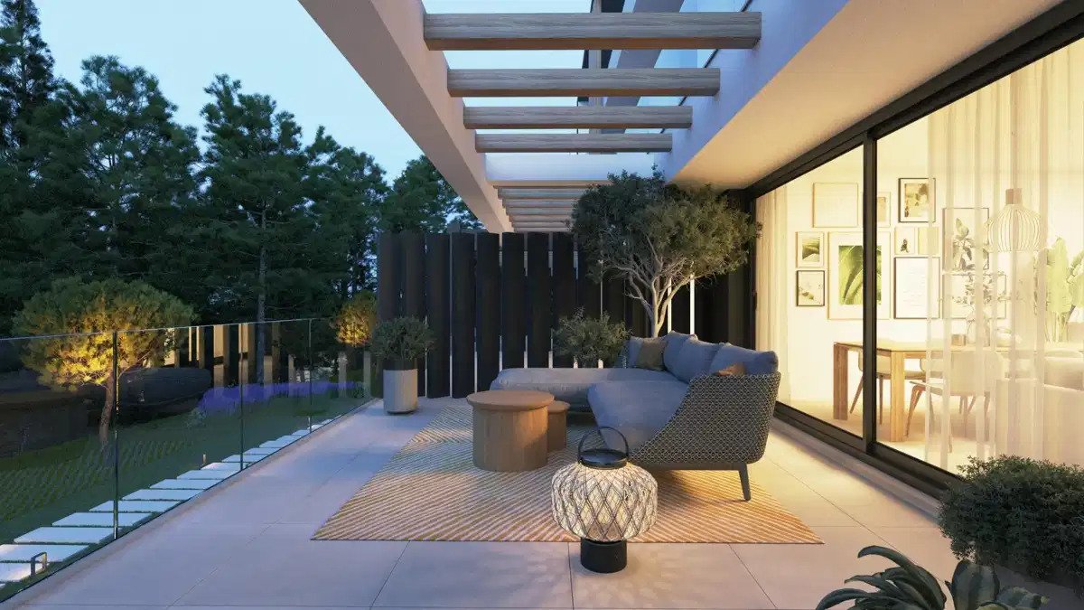 3-Zimmer, 2-Bad Contemporary-Reihenhaus mit Dach-Solarium in El Chaparral Mijas