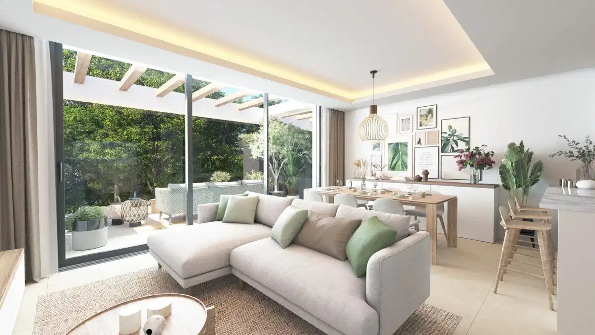 3-Zimmer, 2-Bad Contemporary-Reihenhaus mit Dach-Solarium in El Chaparral Mijas