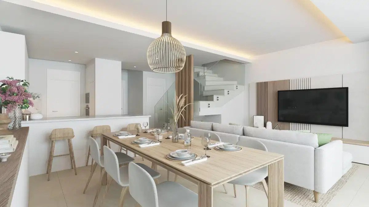 3-Zimmer, 2-Bad Contemporary-Reihenhaus mit Dach-Solarium in El Chaparral Mijas