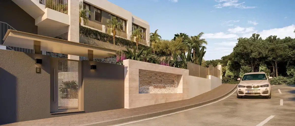 3-Zimmer-Reihenhaus mit 2 Badezimmern und Panoramablick auf das Meer in der Nähe des Miraflores Golfplatzes, Calahonda