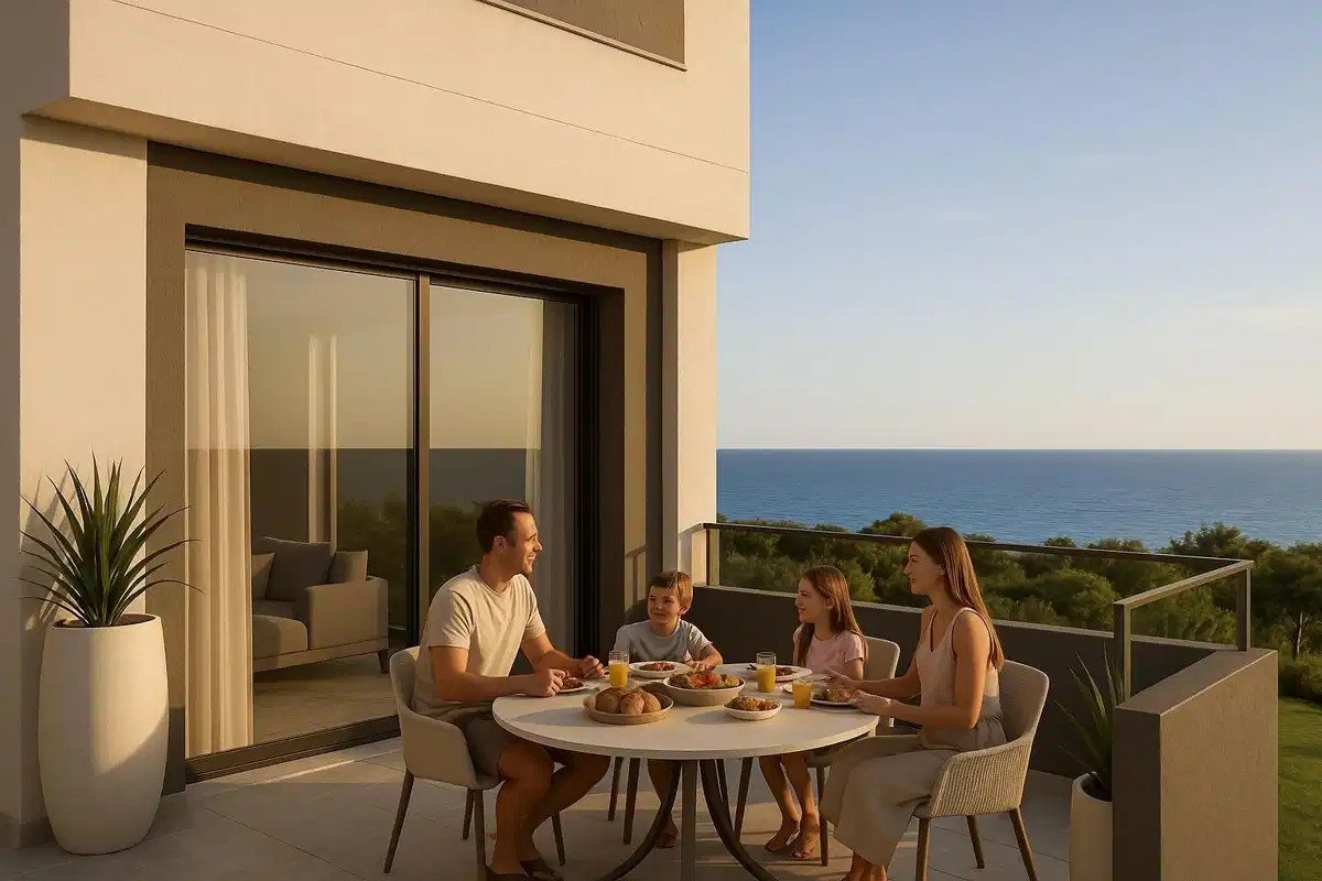 3-Zimmer-Reihenhaus mit 2 Badezimmern und Panoramablick auf das Meer in der Nähe des Miraflores Golfplatzes, Calahonda