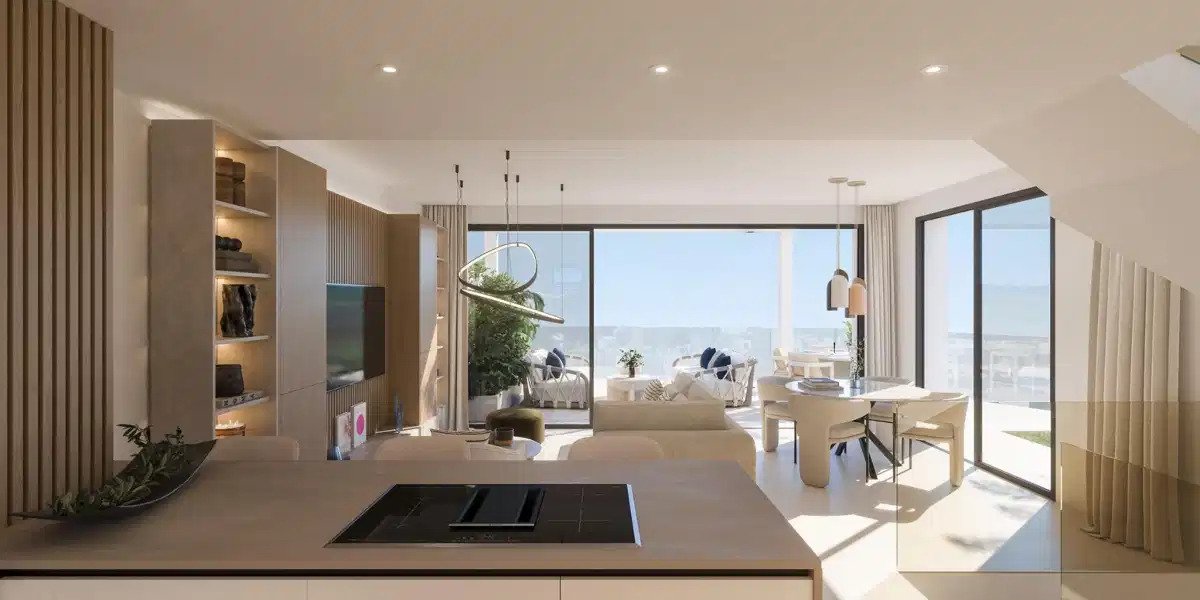 3-Zimmer-Reihenhaus mit 2 Badezimmern und Panoramablick auf das Meer in der Nähe des Miraflores Golfplatzes, Calahonda