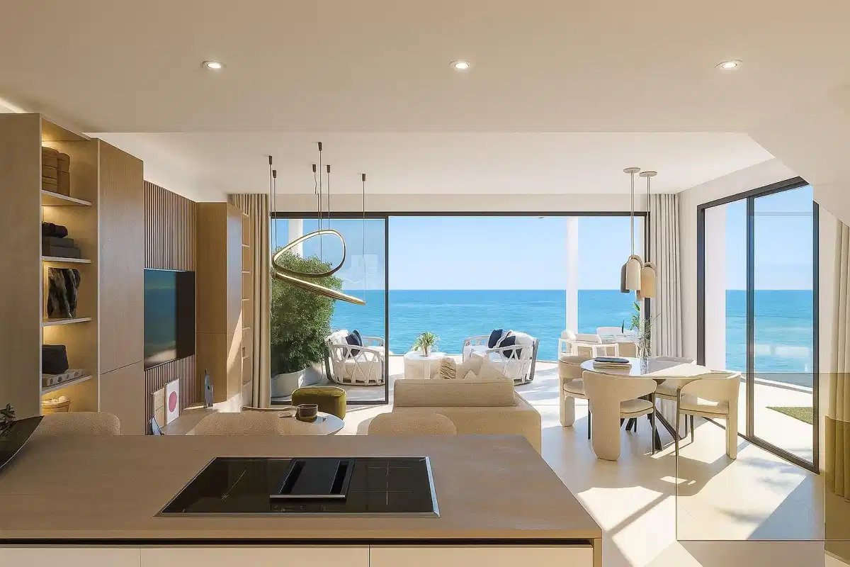 3-Zimmer-Reihenhaus mit 2 Badezimmern und Panoramablick auf das Meer in der Nähe des Miraflores Golfplatzes, Calahonda