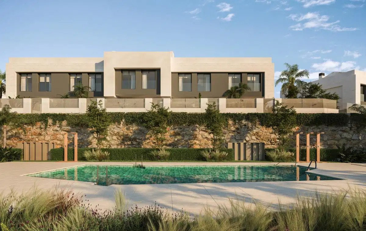 3-Zimmer-Reihenhaus mit 2 Badezimmern und Panoramablick auf das Meer in der Nähe des Miraflores Golfplatzes, Calahonda