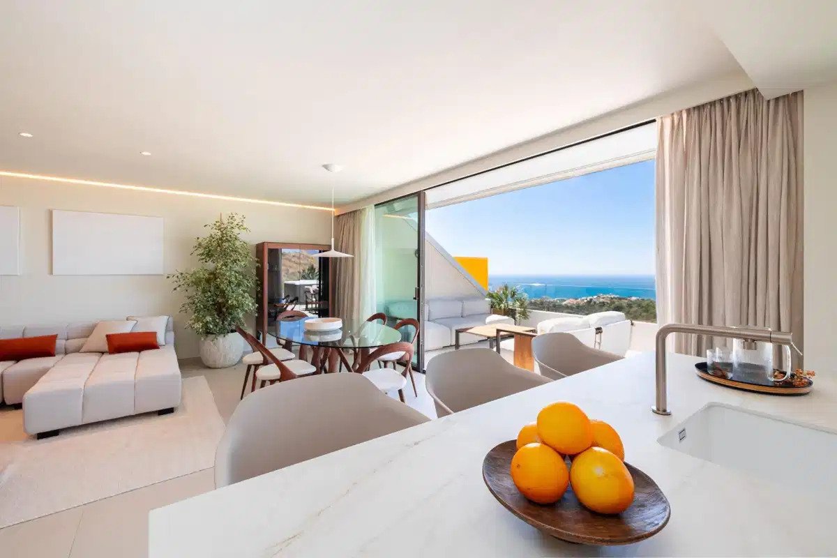 3-Zimmer, 2-Bad-Penthouse mit großzügigen Terrassen und Meerblick in El Higuerón