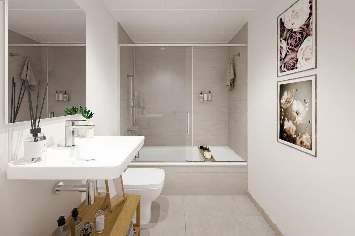 2-Zimmer, 2-Bad modern Erdgeschosswohnung mit Terrasse und Garten in El Chaparral, Mijas