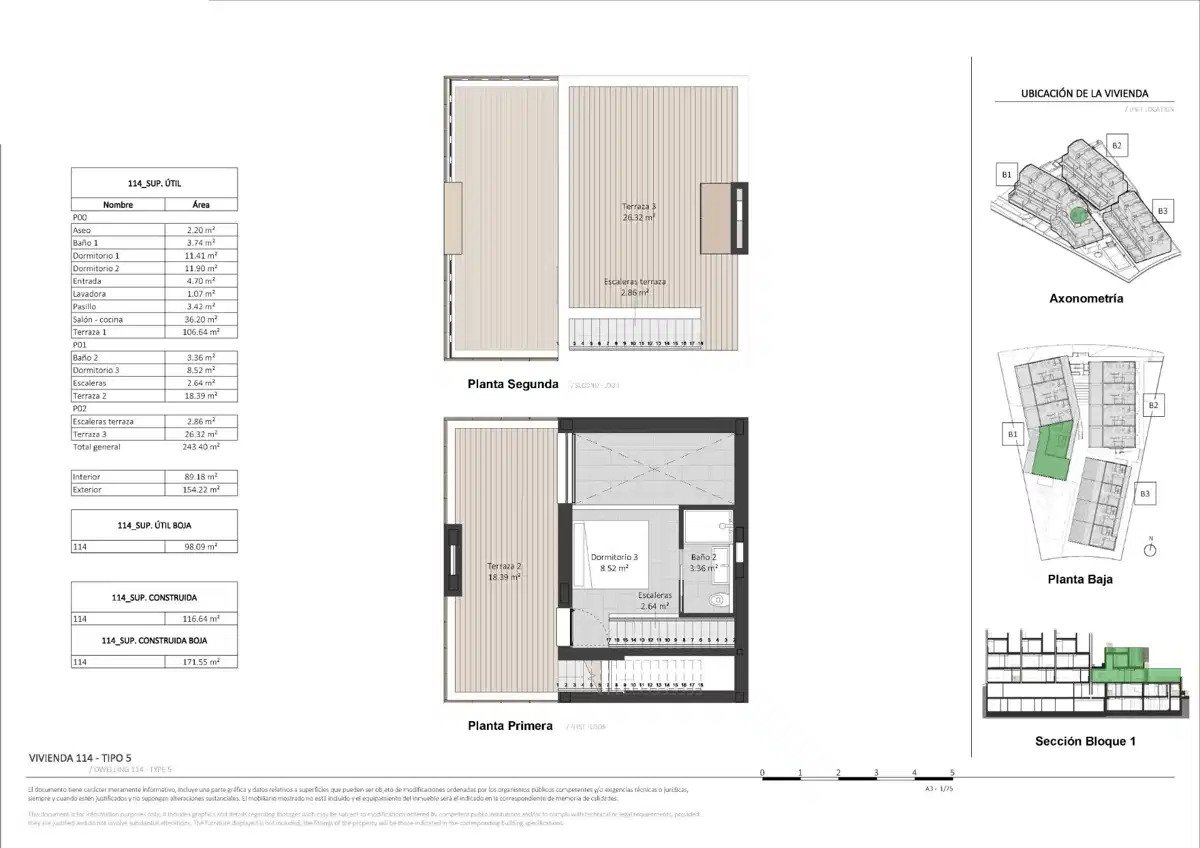 3-Zimmer, 2-Bad-Penthouse mit Panoramablick auf Meer und Berge in Estepona