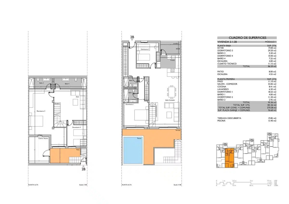 4-Zimmer, 4-Badezimmer Luxus-Duplexhäuser in El Paraiso, Estepona-Marbella Gebiet