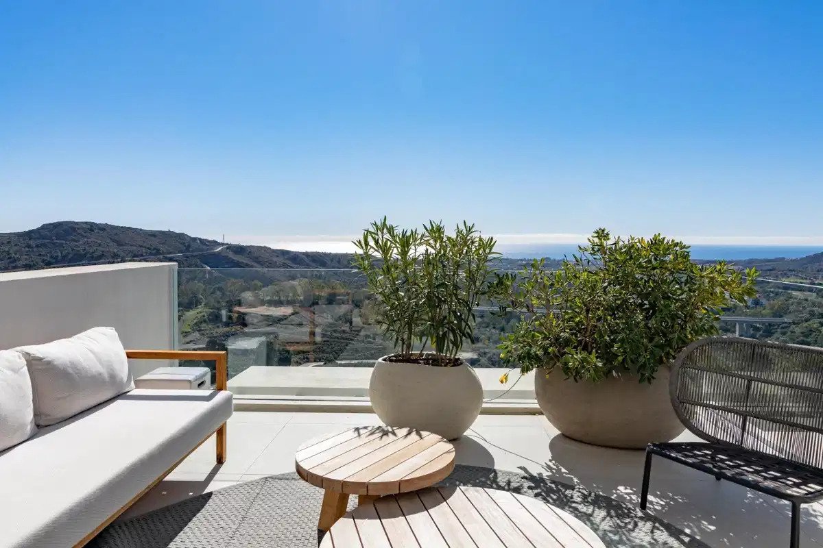 3-Zimmer, 3-Bad Penthouse mit Panoramablick auf das Mittelmeer im Marbella Club Golf Resort