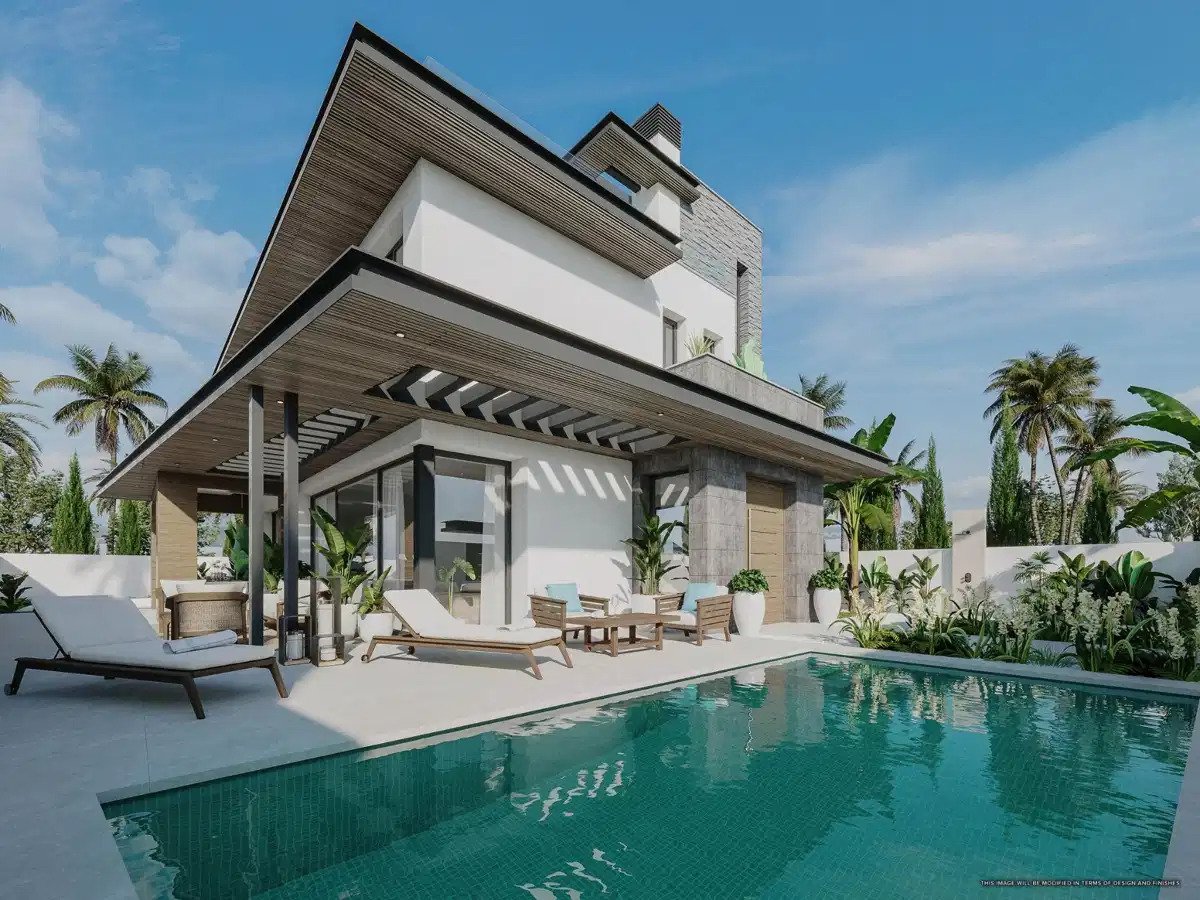 3-Schlafzimmer, 3-Badezimmer Luxusvillen in einer geschlossenen Gemeinschaft, Cala de Mijas