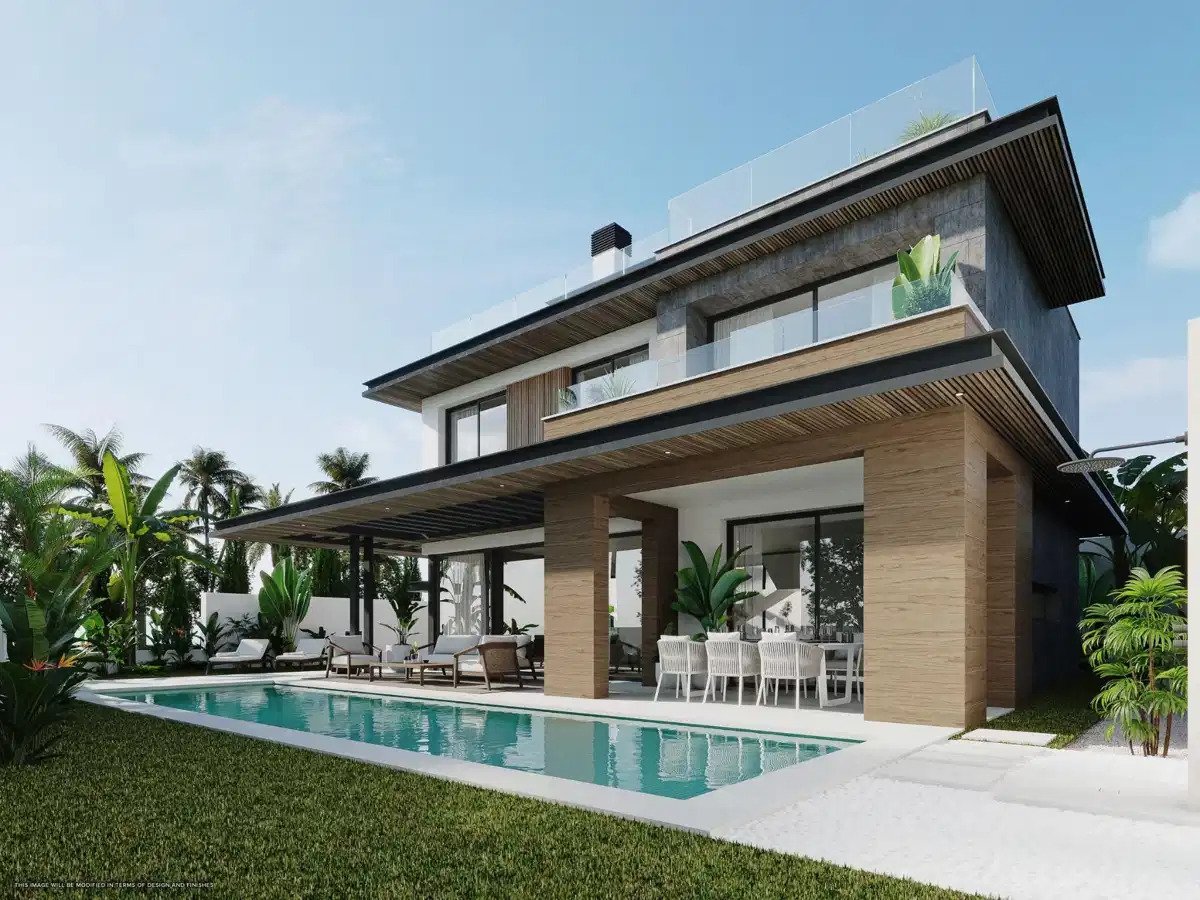 3-Schlafzimmer, 3-Badezimmer Luxusvillen in einer geschlossenen Gemeinschaft, Cala de Mijas
