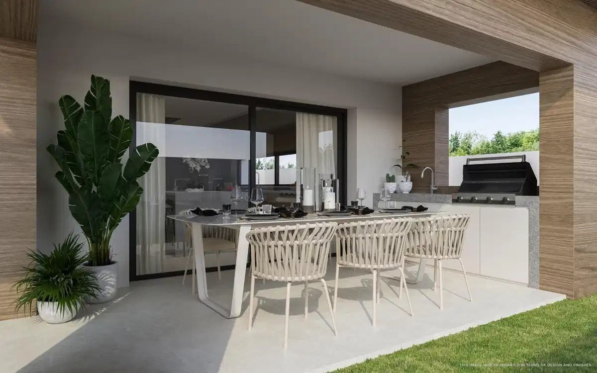 3-Schlafzimmer, 3-Badezimmer Luxusvillen in einer geschlossenen Gemeinschaft, Cala de Mijas
